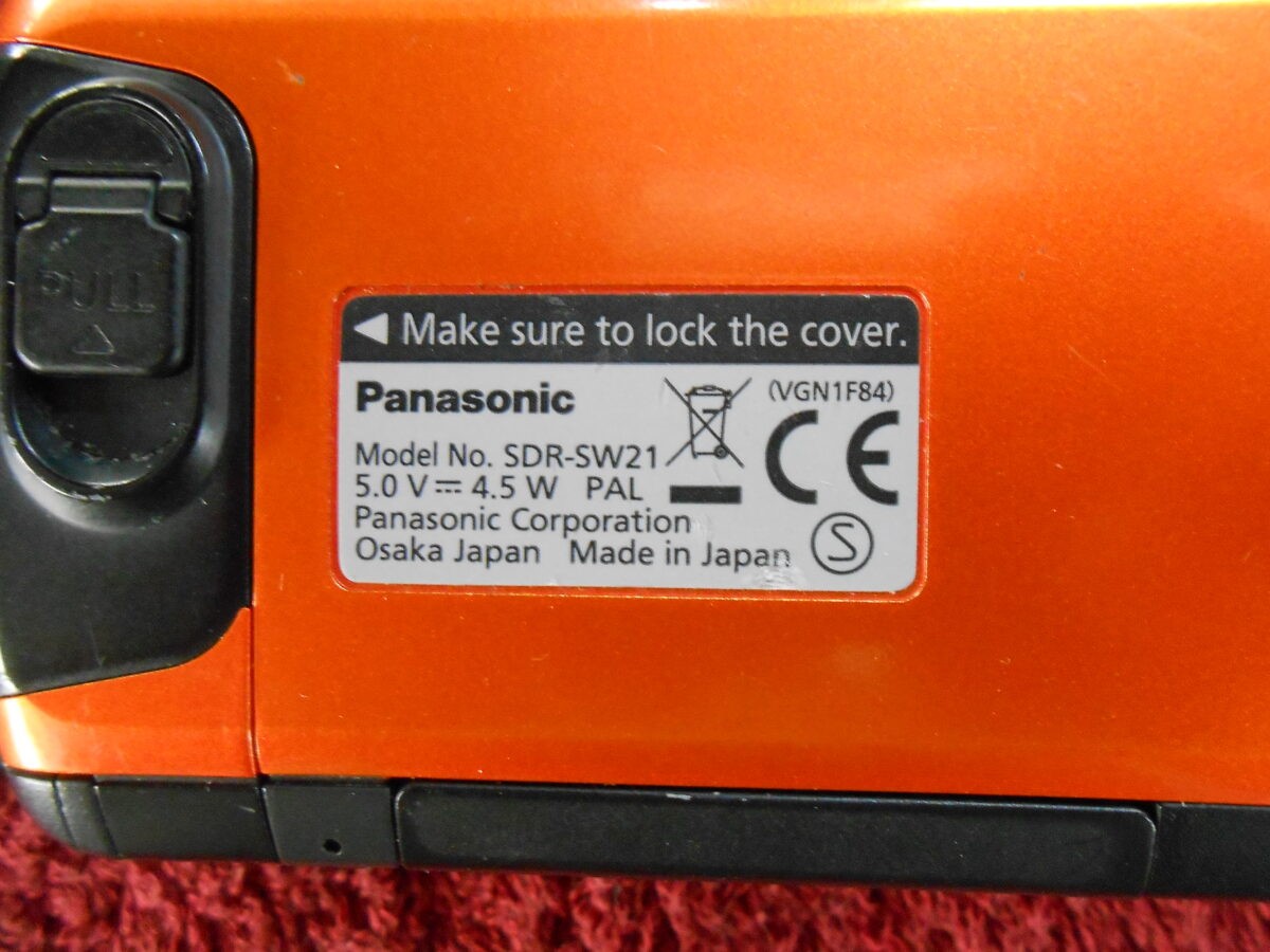 Panasonic SDR-SW21 Waterproof SD Card Camcorder (Orange)