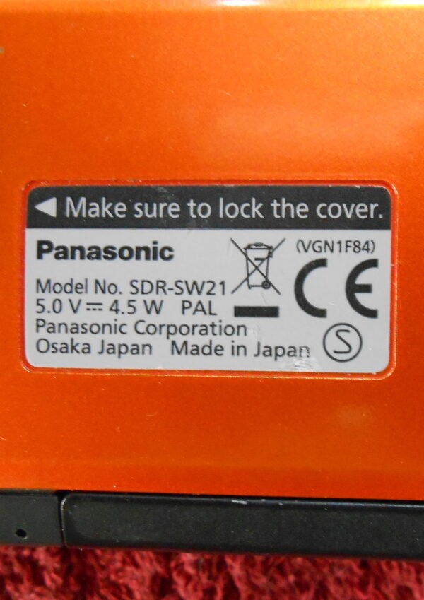 Panasonic SDR-SW21 Waterproof SD Card Camcorder (Orange)