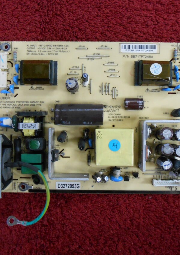 Πλακέτα LG 6871TPT245A (AI-0020) Power Supply / Backlight Inverter