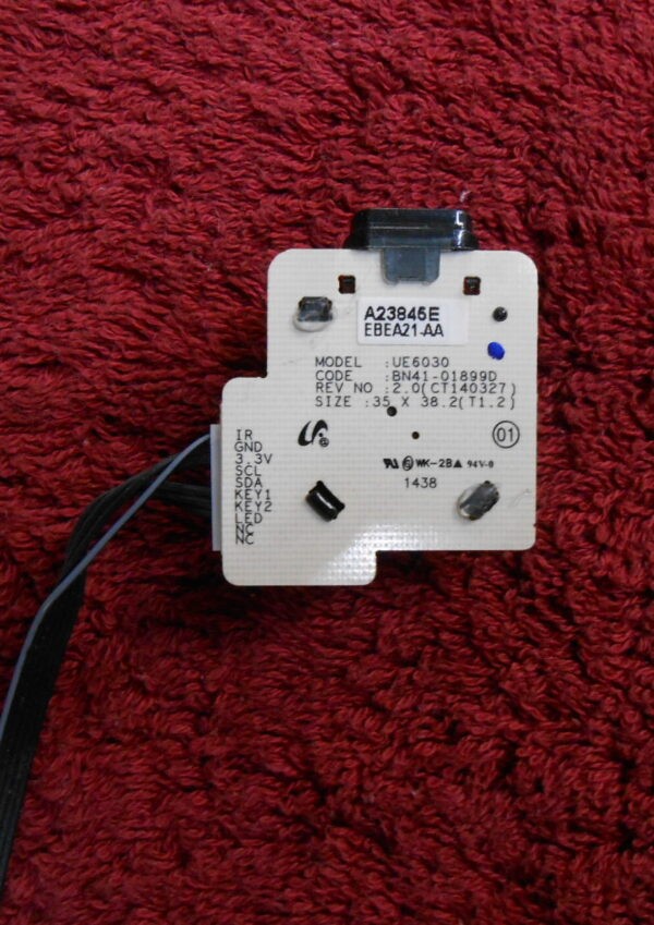 Samsung UE6030 BN41-01899D Power Button IR Sensor Board