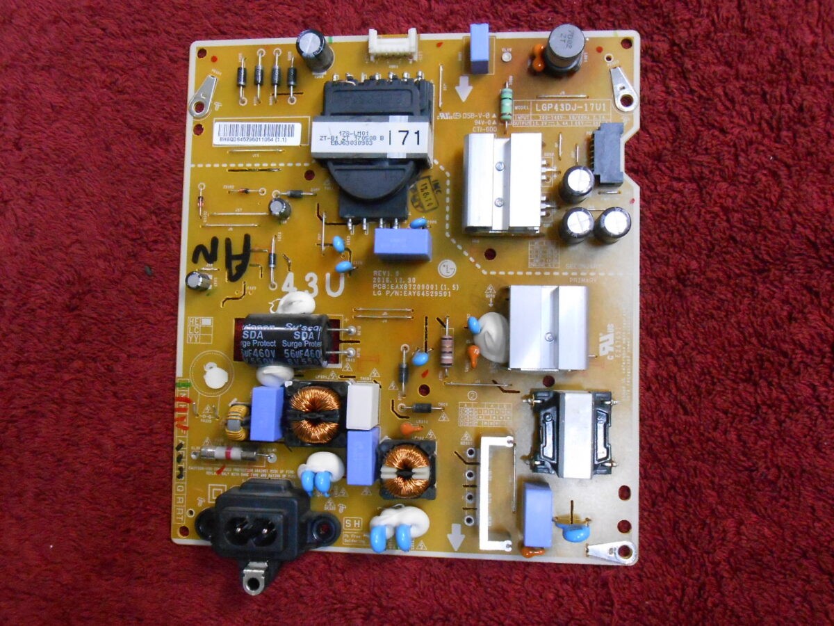 Πλακέτα POWER SUPPLY BOARD EAX67209001 (1.5) LG