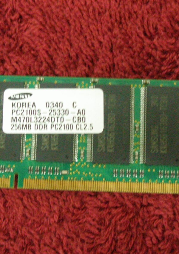 SAMSUNG 256MB DDR PC2700 CL2.5 MEMORY M470L3224FT0-CB3