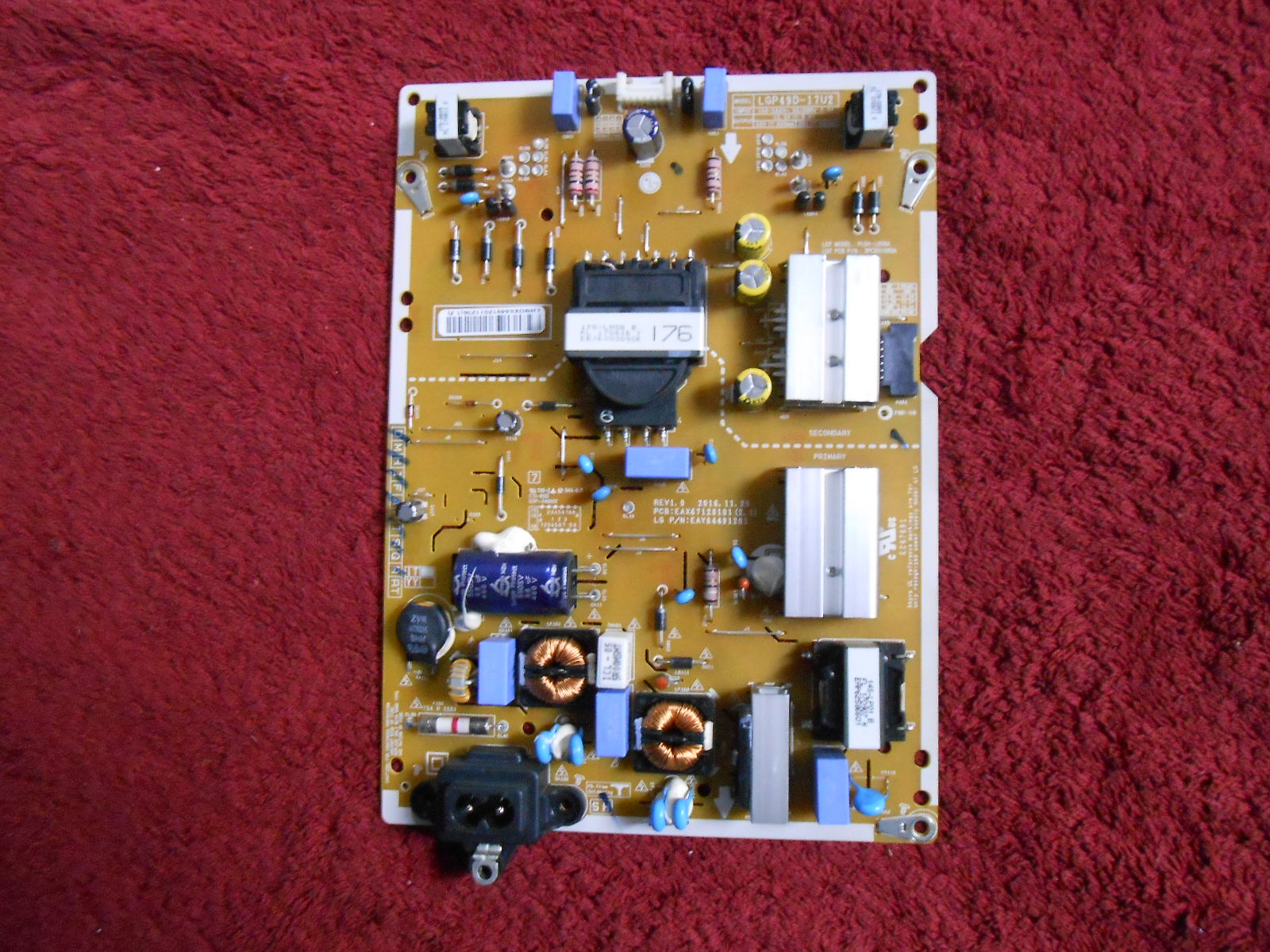 Πλακέτα POWER SUPPLY BOARD EAX67128101 2.1 FOR LG Πλακέτα POWER SUPPLY BOARD EAX67128101 2.1 FOR LG