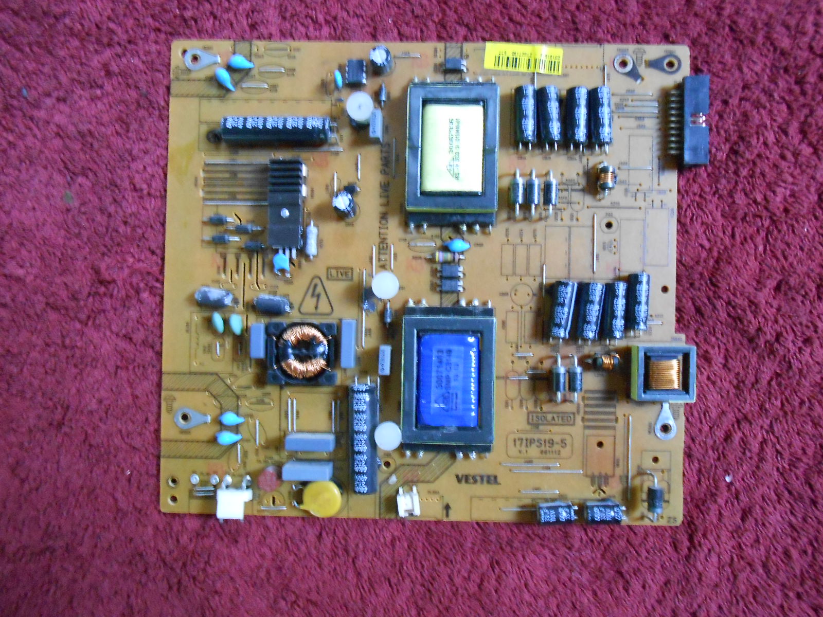 Πλακέτα Vestel 17IPS19-5 Power Supply Board 23149106 – 27168575 ΓΧ Πλακέτα Vestel 17IPS19-5 Power Supply Board 23149106 – 27168575 ΓΧ