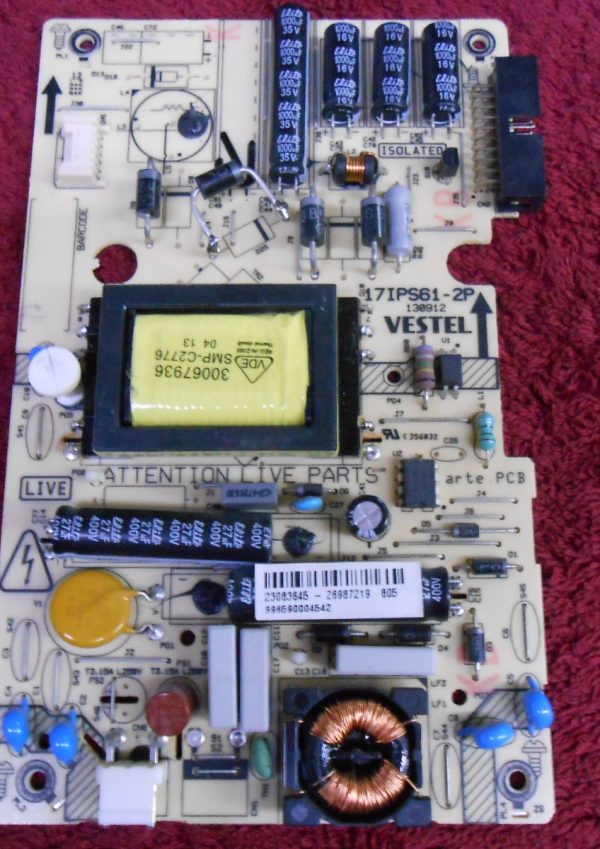 Πλακέτα VESTEL 17IPS61-2P 130912 POWER SUPPLY BOARD ΝΤ